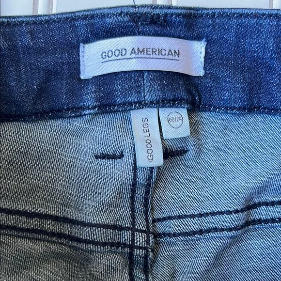 Good American Good Legs Blue Skinny Jeans - Picture 2 of 7